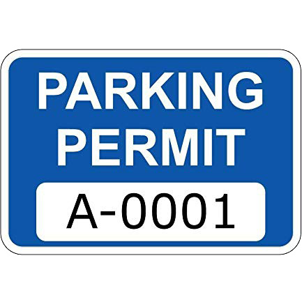 Parking Sticker