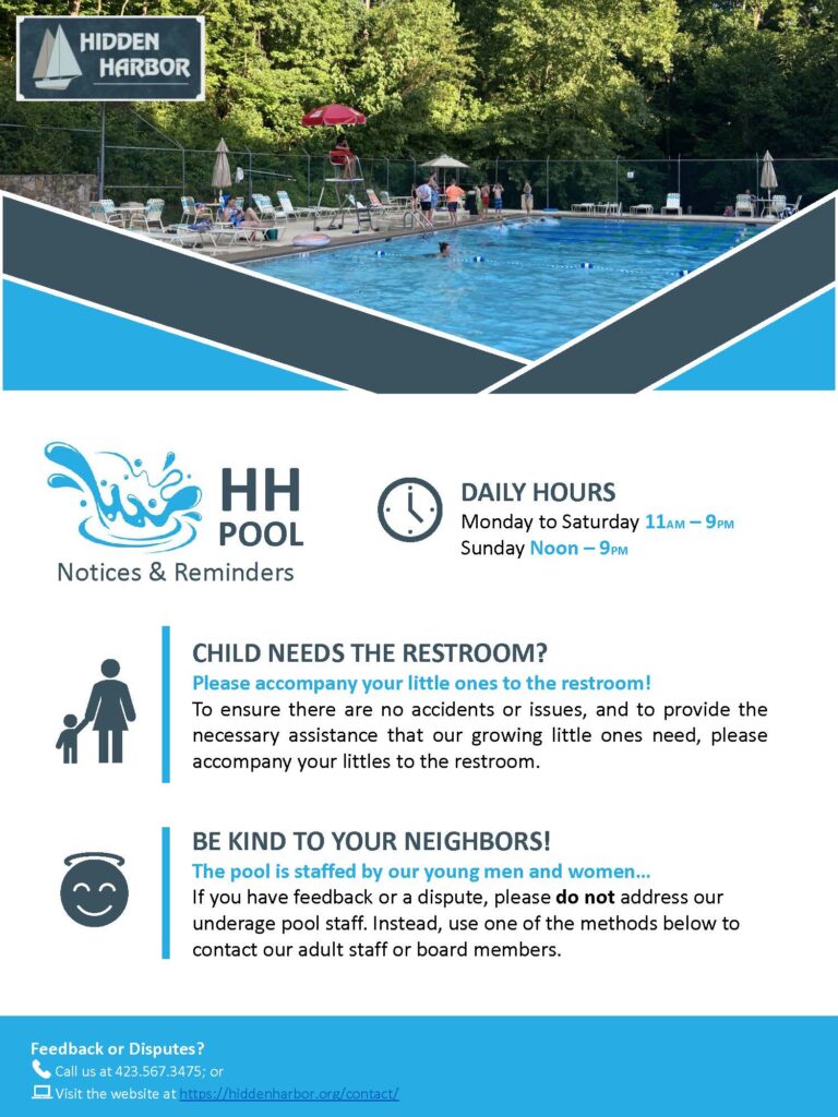 HHHOA Pool Notice HHHOA Pool Notice