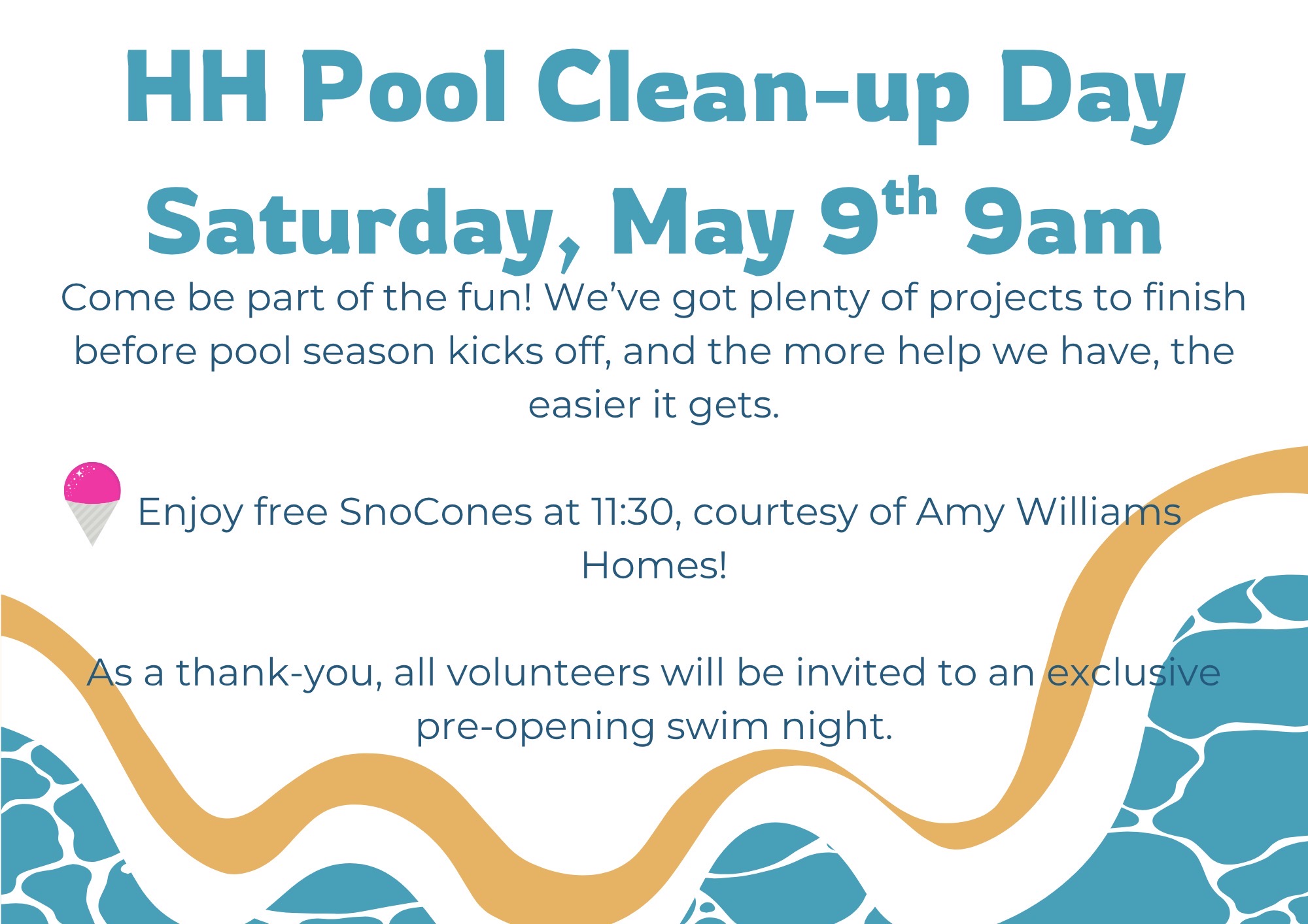 Pool clean-up