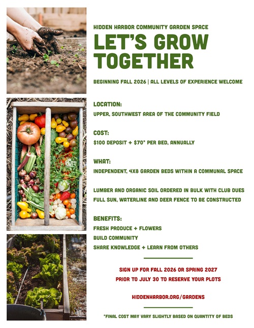 Hidden Harbor Community Garden Flyer
